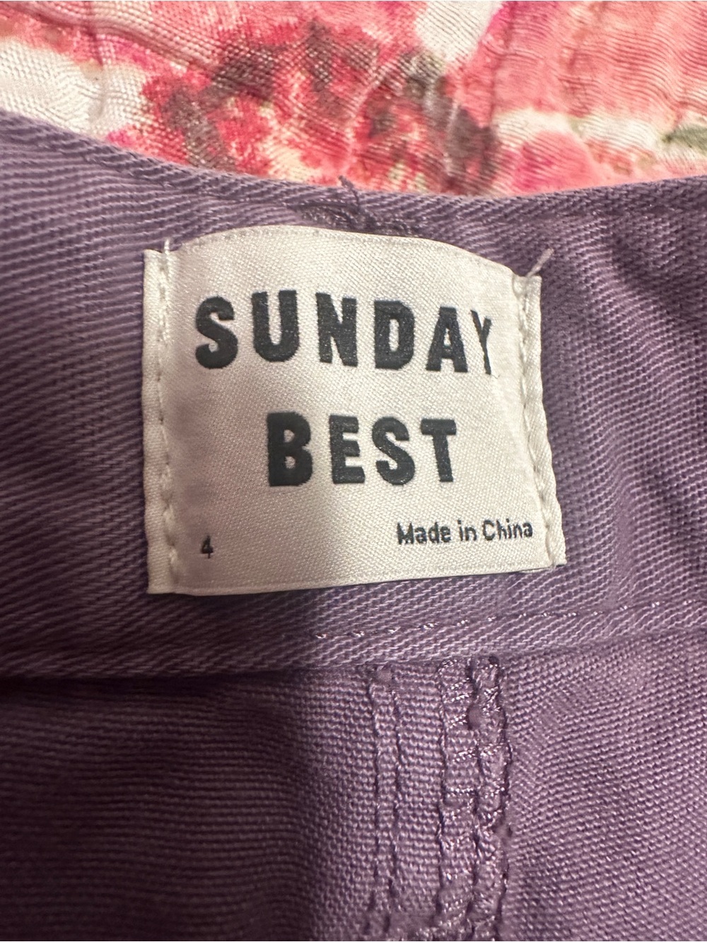Sunday Best Aritzia Purple Jaden Chinos Pant Size 4 Women’s - Picture 9 of 10